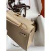Hermes Kelly Mini II Sellier Handmade Bag In Trench Epsom Calfskin - Image 8