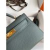 Hermes Kelly Mini II Sellier Handmade Bag In Vert Amande Epsom Calfskin - Image 8