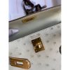 Hermes Kelly Mini II Sellier Handmade Bag In Beton Ostrich Leather - Image 3