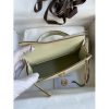 Hermes Kelly Mini II Sellier Handmade Bag In Beton Ostrich Leather - Image 9