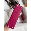 Hermes Kelly Mini II Sellier Handmade Bag In Rose Red Ostrich Leather - Image 5