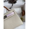 Hermes HSS Kelly Mini II Sellier Tri-color Bag In Craie/Pink/Gold Epsom Calfskin - Image 4