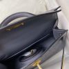 Hermes Kelly Mini II Sellier Handmade Bag In Gris Agate Ostrich Leather - Image 7