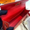 Hermes Kelly Mini II Sellier Handmade Bag In Red Ostrich Leather - Image 7