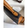 Hermes Kelly Sellier 25 Bicolor Bag in Black and Gold Epsom Calfskin - Image 5