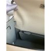 Hermes Kelly Sellier 25 Bicolor Bag in Craie and Gris Mouette Epsom Calfskin - Image 9