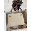 Hermes Kelly Sellier 25 Bicolor Bag in Craie and Trench Epsom Calfskin - Image 2