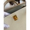 Hermes Kelly Sellier 25 Bicolor Bag in Craie and Trench Epsom Calfskin - Image 6