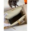 Hermes Kelly Sellier 25 Bicolor Bag in Craie and Trench Epsom Calfskin - Image 7