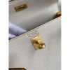 Hermes Kelly Sellier 25 Bicolor Bag in Craie and Yellow Epsom Calfskin - Image 7