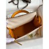 Hermes Kelly Sellier 25 Bicolor Bag in Craie and Yellow Epsom Calfskin - Image 8