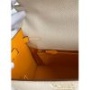 Hermes Kelly Sellier 25 Bicolor Bag in Craie and Yellow Epsom Calfskin - Image 9