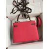 Hermes Kelly Sellier 25 Bicolor Bag in Rose Extremea nd Taupe Epsom Calfskin - Image 2