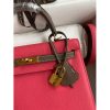 Hermes Kelly Sellier 25 Bicolor Bag in Rose Extremea nd Taupe Epsom Calfskin - Image 3