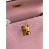 Hermes Kelly Sellier 25 Bicolor Bag in Rose Sakura and Craie Epsom Calfskin - Image 6