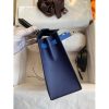 Hermes Kelly Sellier 25 Bicolor Bag in Blue Saphir and Blue France Epsom Calfskin - Image 4