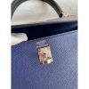 Hermes Kelly Sellier 25 Bicolor Bag in Blue Saphir and Blue France Epsom Calfskin - Image 6