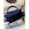 Hermes Kelly Sellier 25 Bicolor Bag in Blue Saphir and Blue France Epsom Calfskin - Image 7