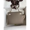 Hermes Kelly Sellier 25 Bicolor Bag in Taupe and Craie Epsom Calfskin - Image 2