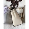 Hermes Kelly Sellier 25 Bicolor Bag in Taupe and Craie Epsom Calfskin - Image 5