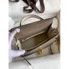 Hermes Kelly Sellier 25 Bicolor Bag in Taupe and Craie Epsom Calfskin - Image 8