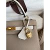 Hermes Kelly Sellier 25 Bicolor Bag in Trench and Craie Epsom Calfskin - Image 3