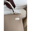 Hermes Kelly Sellier 25 Bicolor Bag in Trench and Craie Epsom Calfskin - Image 4