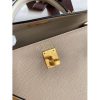 Hermes Kelly Sellier 25 Bicolor Bag in Trench and Craie Epsom Calfskin - Image 7