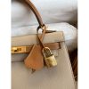 Hermes Kelly Sellier 25 Bicolor Bag in Trench and Gold Epsom Calfskin - Image 3