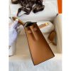 Hermes Kelly Sellier 25 Bicolor Bag in Trench and Gold Epsom Calfskin - Image 5