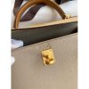 Hermes Kelly Sellier 25 Bicolor Bag in Trench and Gold Epsom Calfskin - Image 7