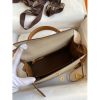Hermes Kelly Sellier 25 Bicolor Bag in Trench and Gold Epsom Calfskin - Image 8