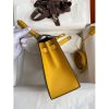 Hermes Kelly Sellier 25 Bicolor Bag in Trench and Yellow Epsom Calfskin - Image 5