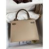 Hermes Kelly Sellier 25 Bicolor Bag in Trench and Taupe Epsom Calfskin - Image 2