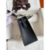 Hermes Kelly Sellier 25 Bicolor Bag in White and Black Mysore Goatskin - Image 5
