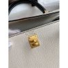 Hermes Kelly Sellier 25 Bicolor Bag in White and Black Mysore Goatskin - Image 7