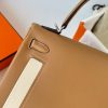 Hermes Kelly Colormatic 25 Handmade Bag in Chai Swifit Leather - Image 6