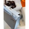 Hermes Kelly Sellier 25CM Handmade Bag In Blue Brume Epsom Calfskin - Image 9