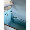 Hermes Kelly Sellier 25CM Handmade Bag In Blue Brume Epsom Calfskin - Image 7