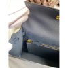 Hermes Kelly Sellier 25cm Handmade Bag In Blue Indigo Epsom Calfskin - Image 5