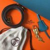 Hermes Epsom Kelly 25cm Sellier Handmade Blue Jean Bag - Image 8