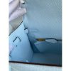 Hermes Kelly Sellier 25CM Handmade Bag In Celeste Epsom Calfskin - Image 8
