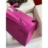 Hermes Kelly Sellier 25 Handmade Bag In Magnolia Epsom Calfskin - Image 7