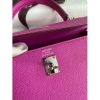 Hermes Kelly Sellier 25 Handmade Bag In Magnolia Epsom Calfskin - Image 3