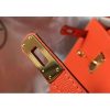 Hermes Orange Epsom Kelly 25cm Sellier Handmade Bag - Image 4