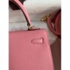 Hermes Kelly Sellier 25cm Handmade Bag In Rose Confetti Epsom Calfskin - Image 5