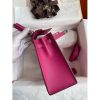 Hermes Kelly Sellier 25 Handmade Bag In Rose Purple Epsom Calfskin - Image 7