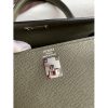 Hermes Kelly Sellier 25 Handmade Bag In Vert De Gris Epsom Calfskin - Image 3