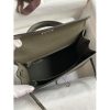 Hermes Kelly Sellier 25 Handmade Bag In Vert De Gris Epsom Calfskin - Image 7