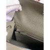 Hermes Kelly Sellier 25 Handmade Bag In Vert De Gris Epsom Calfskin - Image 9